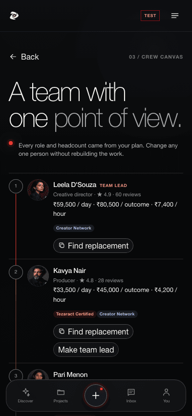 GoTez app — One point of view